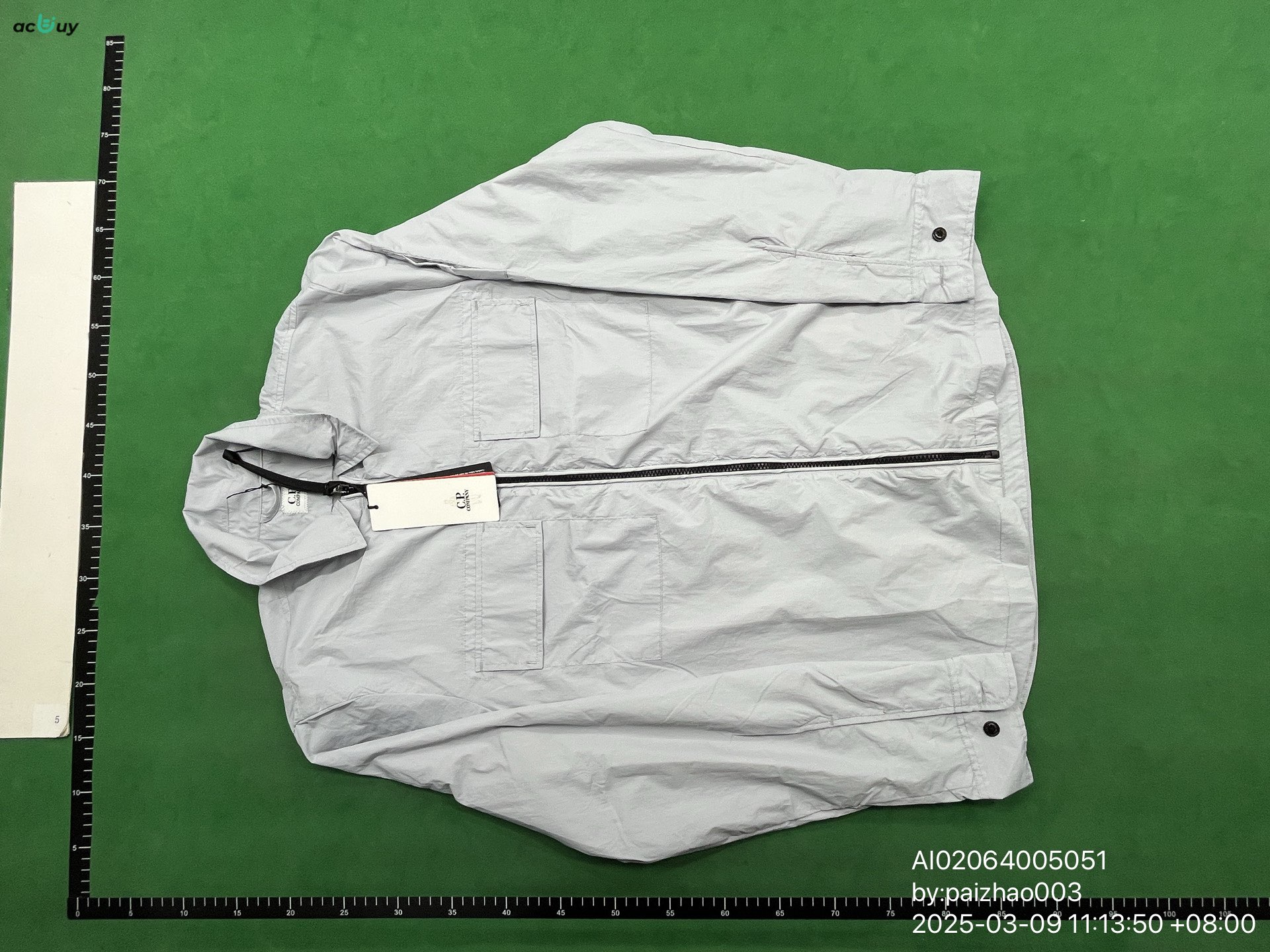 High-end stock CP Spring Men's casual sports Korean loose waterproof nylon shirt jacket