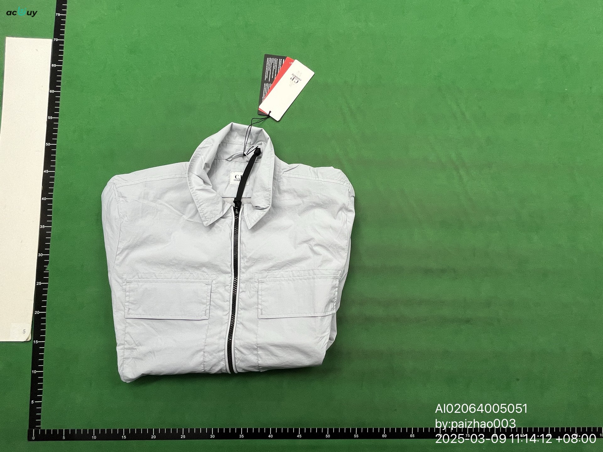 High-end stock CP Spring Men's casual sports Korean loose waterproof nylon shirt jacket