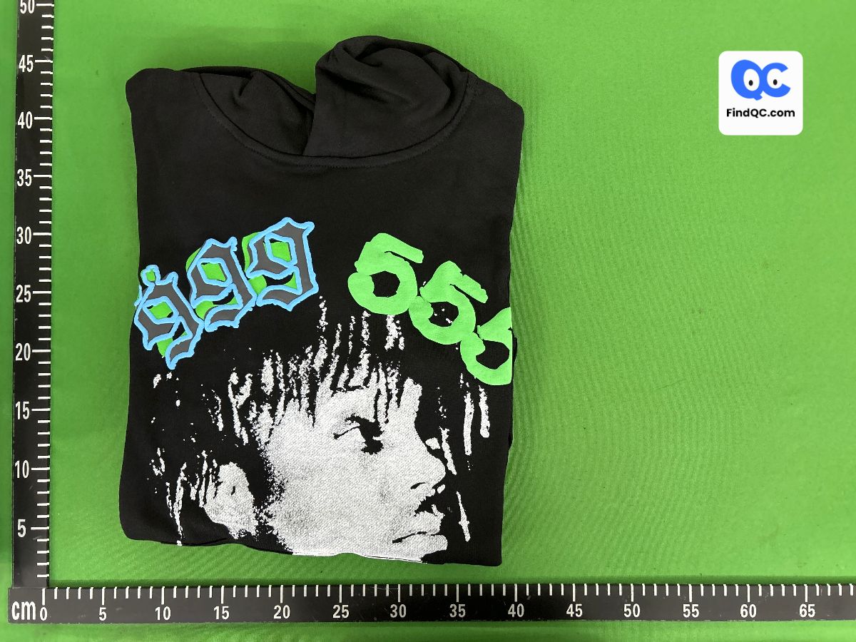 Cross-Border Sp1Der Hip-Hop Singer Young Thug's Same Style Foam Letter 555555 Couple Hoodie Pink