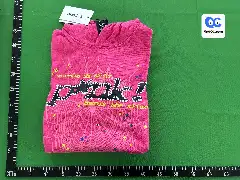 Cross-Border Sp1Der Hip-Hop Singer Young Thug's Same Style Foam Letter 555555 Couple Hoodie Pink