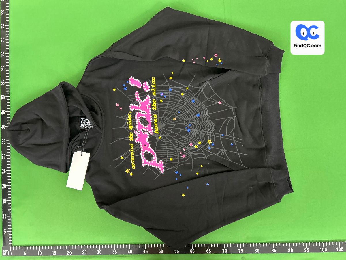 Cross-Border Sp1Der Hip-Hop Singer Young Thug's Same Style Foam Letter 555555 Couple Hoodie Pink