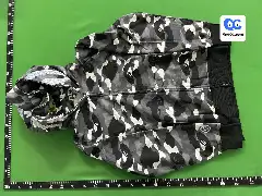 Trendy Brand BAPE Shark Camouflage Zipper Sweater Men's and Women's Loose Cotton fleece-lined Hooded Cardigan Jacket for Men