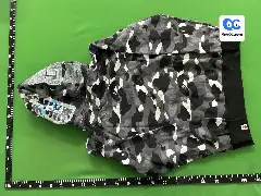 Trendy Brand BAPE Shark Camouflage Zipper Sweater Men's and Women's Loose Cotton fleece-lined Hooded Cardigan Jacket for Men
