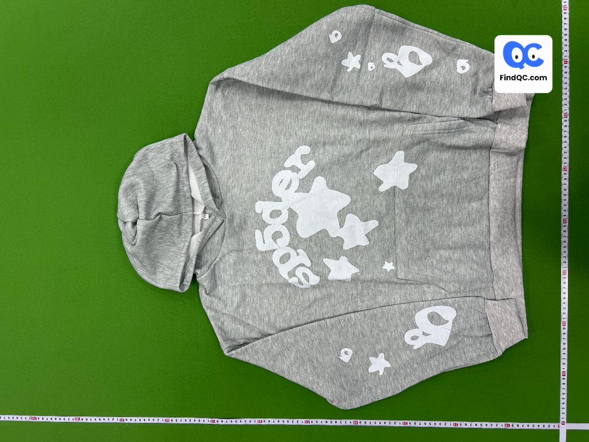 Cross-Border Sp5Der Spider Web Print Hoodie European and American Trendy Brand Large Size Loose-Fitting Unisex Hooded Sweatshirt Set