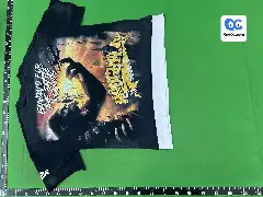 Foreign Trade Wholesale American Retro Trendy Brand Roughplay Orangutan Print T-Shirt Distressed Fake Two-Piece Short Sleeves
