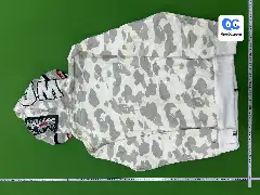 [DX24-9] Shark Camo Zip-Up Hoodie Unisex Couple's Loose Fit