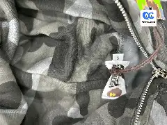 [DX24-9] Shark Camo Zip-Up Hoodie Unisex Couple's Loose Fit